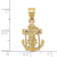 Load image into Gallery viewer, 14k Mariners Cross Pendant
