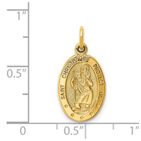 Load image into Gallery viewer, 14k Saint Christopher Medal Charm
