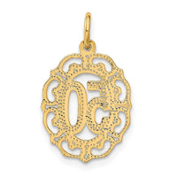 Load image into Gallery viewer, 14k #50 in Oval Pendant
