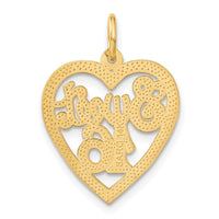 Load image into Gallery viewer, 14k SWEET 16 in A Heart Charm
