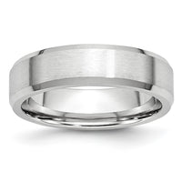 Load image into Gallery viewer, Chisel Cobalt Satin and Polished Beveled Edge 6mm Band
