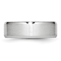 Load image into Gallery viewer, Chisel Cobalt Satin and Polished Beveled Edge 6mm Band

