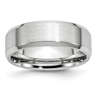 Load image into Gallery viewer, Chisel Cobalt Satin and Polished Beveled Edge 6mm Band

