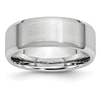 Load image into Gallery viewer, Chisel Cobalt Satin and Polished Beveled Edge 8mm Band
