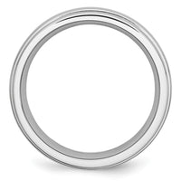 Load image into Gallery viewer, Chisel Cobalt Satin and Polished Ridged Edge 7mm Band
