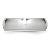 Load image into Gallery viewer, Chisel Cobalt Satin and Polished 7mm Ridged Edge Band
