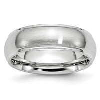 Load image into Gallery viewer, Chisel Cobalt Satin and Polished 7mm Ridged Edge Band
