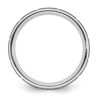 Load image into Gallery viewer, Chisel Cobalt Polished with Brushed Black IP-plated Grooved Center 8mm Band
