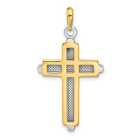 Load image into Gallery viewer, 14k Two-tone Cross Pendant
