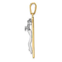 Load image into Gallery viewer, 14K Two-tone Crucifix Charm

