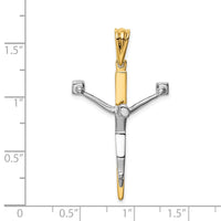 Load image into Gallery viewer, 14K Two-tone Crucifix Charm
