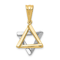 Load image into Gallery viewer, 14k Two-tone Star of David Pendant
