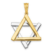 Load image into Gallery viewer, 14k Two-tone Star Of David Pendant
