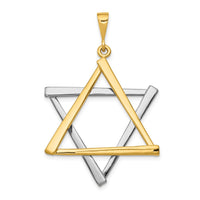 Load image into Gallery viewer, 14k Two-tone Star Of David Pendant
