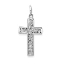 Load image into Gallery viewer, 14k White Gold Cross Charm
