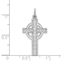 Load image into Gallery viewer, 14k White Gold Celtic Cross Charm
