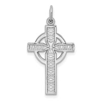 Load image into Gallery viewer, 14k White Gold Celtic Cross Charm
