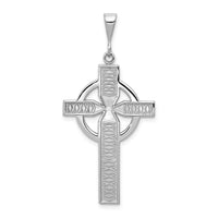 Load image into Gallery viewer, 14k White Gold Celtic Cross Charm
