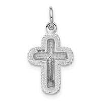 Load image into Gallery viewer, 14k White Gold Polished Cross Charm
