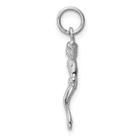 Load image into Gallery viewer, 14k White Gold Jesus Charm
