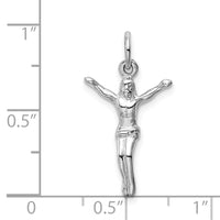 Load image into Gallery viewer, 14k White Gold Jesus Charm
