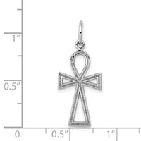 Load image into Gallery viewer, 14k White Gold Ankh Cross Charm
