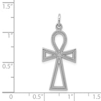 Load image into Gallery viewer, 14k White Gold Ankh Cross Pendant
