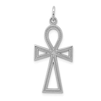 Load image into Gallery viewer, 14k White Gold Ankh Cross Pendant
