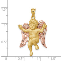 Load image into Gallery viewer, 14k Two-tone Angel Pendant
