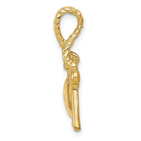 Load image into Gallery viewer, 14K Polished Key Tied to Heart Lock Charm
