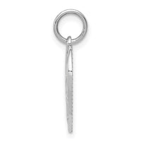 Load image into Gallery viewer, 14k White Gold Polished DADDYS LITTLE GIRL in Heart Charm
