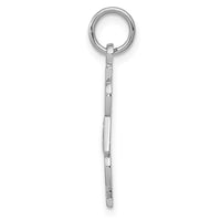 Load image into Gallery viewer, 14k White Gold Polished #1 DAD Charm
