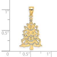 Load image into Gallery viewer, 14k Polished Christmas Tree Charm
