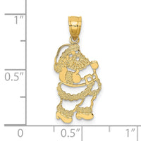 Load image into Gallery viewer, 14k Polished Santa Charm
