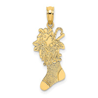 Load image into Gallery viewer, 14k Polished Christmas Stocking Charm
