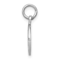 Load image into Gallery viewer, 14k White Gold Polished GRADUATION Disc Charm
