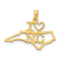 Load image into Gallery viewer, 14k Solid North Carolina State Pendant
