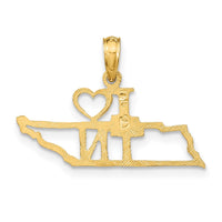 Load image into Gallery viewer, 14k Solid Tennessee State Pendant
