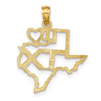 Load image into Gallery viewer, 14k Solid Texas State Pendant
