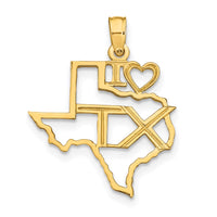 Load image into Gallery viewer, 14k Solid Texas State Pendant
