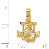 Load image into Gallery viewer, 14k Mariners Cross Pendant
