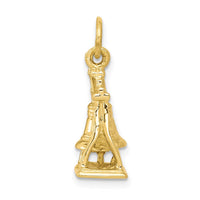 Load image into Gallery viewer, 14k Solid Polished 3-D Liberty Bell Charm
