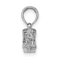 Load image into Gallery viewer, 14K White Gold 3-D Miniature Train Charm
