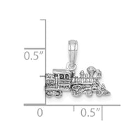 Load image into Gallery viewer, 14K White Gold 3-D Miniature Train Charm
