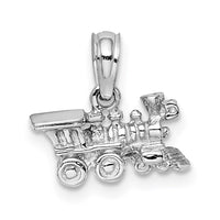 Load image into Gallery viewer, 14K White Gold 3-D Miniature Train Charm
