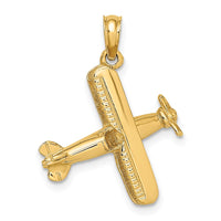 Load image into Gallery viewer, 14k 3-D Bi-Plane Charm
