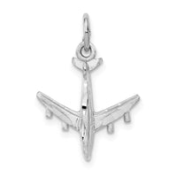 Load image into Gallery viewer, 14k White Gold 3-D Airplane Charm

