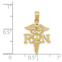 Load image into Gallery viewer, 14k Polished R.N. Pendant
