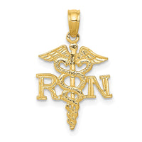 Load image into Gallery viewer, 14k Polished R.N. Pendant
