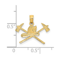 Load image into Gallery viewer, 14k Fire Department Insignia Charm

